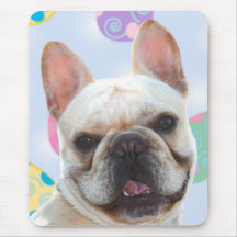 Ostern-Gruß-französische Bulldogge Mousepad