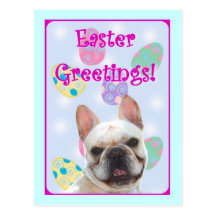Ostern-Gruß-französische Bulldogge Postkarten