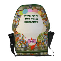 Ostern-Henne-Rickshaw-Bote-Tasche Kurier Tasche