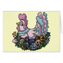 Ostern-Henne-T-Shirts und Geschenke Karte