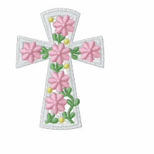 Ostern-Kreuz Besticktes Polo Shirt