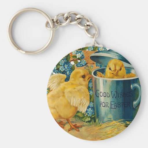 Ostern-Küken am Spiel Schlüsselband