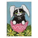 Ostern-Miezekatze-Gruß-Karte