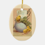 Ostern-Postkarte - Küken-Ei PussyWillow Dekoration Weihnachtsbaum Ornament