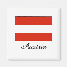 Österreich-Flaggen-Entwurf Magnete