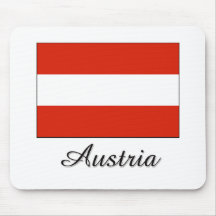 Österreich-Flaggen-Entwurf Mousepad