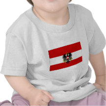 Österreich-Staats-Flagge T-shirts