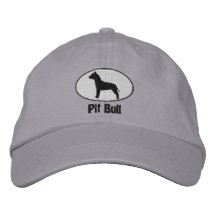Ovale amerikanische Pitbull Terrier stickte Hut Bestickte Baseballkappe