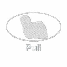 Ovales Puli gesticktes Hemd (dunkel) Besticktes Polo Shirt