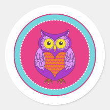 owlcircle aufkleber