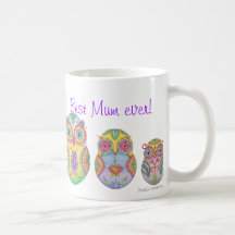 "Owlushka" Familie Teetasse