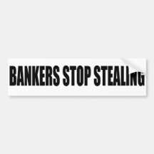 Oxygentees Banker-Enddiebstahl Autoaufkleber