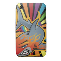 OXYGENTEES FAVE SHARKIE Case-Mate iPhone 3 HÜLLE