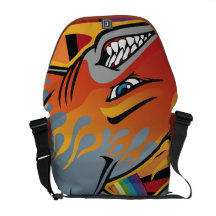 Oxygentees Sharkie Taschen-Rickshaw-Taschen-Pendle Kurier Taschen
