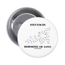 Oxytocin-Hormon der Liebe (Chemie) Anstecknadelbuttons