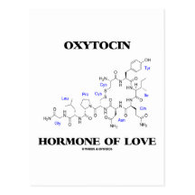Oxytocin-Hormon der Liebe (Chemie) Postkarten