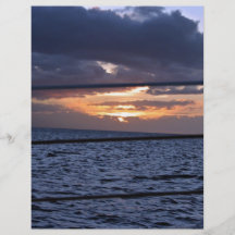 Ozean am Sonnenuntergang Bedruckte Flyer