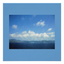 Ozean-Insel-Paradies-Mosaik-Fliesen-Blick Einladung
