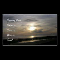 Ozean Sonnenuntergang-Meerblick visitenkarten