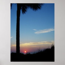 Ozean-Sonnenuntergang Posterdruck