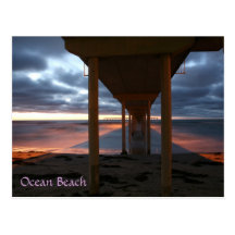 Ozean-Strandpier Postkarten