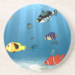 Ozeane der Fische Bierdeckel