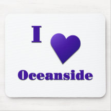 Ozeanufer -- Mitternachtsblau Mousepads