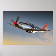 P-51C Mustang Plakatdrucke