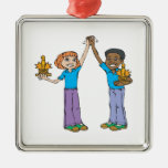 Paar-Bowlings-Meister Ornament