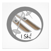 Paare Ski-T-Shirts und Geschenke der Ski-I Personalisierte Einladungen