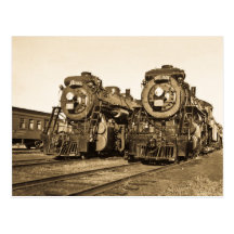 "Paart" KN-Eisenbahn-Lokomotiven 3461 und 3501 Postkarte