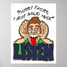 PADDEL SCHNELLER, HÖRE ICH BANJO   MUSIC-POSTER