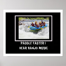 Paddel schneller plakatdruck