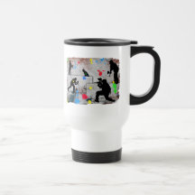 Paintball-Kampf Tee Tasse