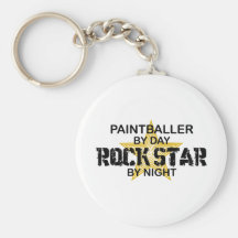 Paintballer Rockstar bis zum Nacht Schlüsselband