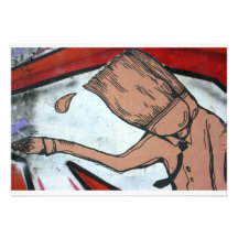 Paintbrush man personalized announcements