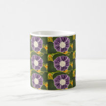 Painted Purple Morning Glory Mug