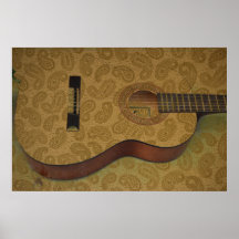 Paisley-Gitarre Plakate