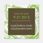 Paisley-Grenze - Save the Date Magnete