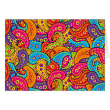 Paisley Grußkarte