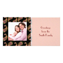 Paisley Personalisierte Photo Karte