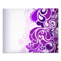 Paisley-Purpur Foto Druck