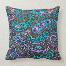 Paisley-Schokoladen-Kissen