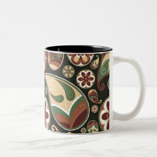 Paisley u. Blumenbecher Tasse