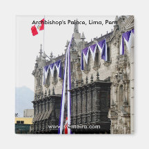 Palace Erzbischofs mit "Eifersucht-Balkonen" Lima Magnete