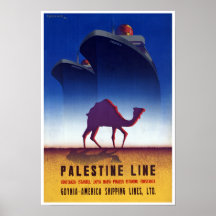 Palästina-Linie Plakate