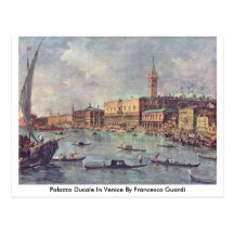 Palazzo Ducale in Venedig durch Francesco Guardi Postkarte