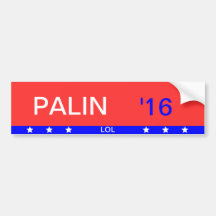 "Palin '16" Autoaufkleber