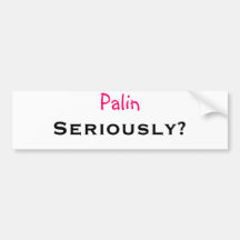 Palin… ernsthaft? auto aufkleber