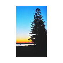 Palm Beach-Sonnenaufgang Leinwand Druck
